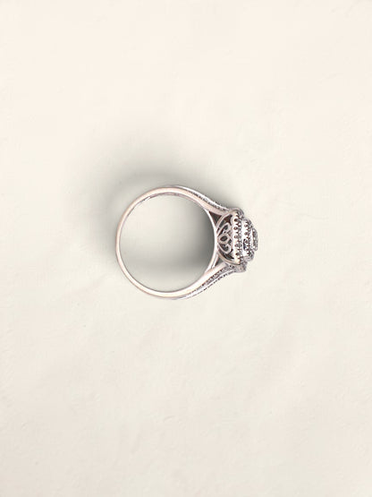 10k Diamond Cushion Ring