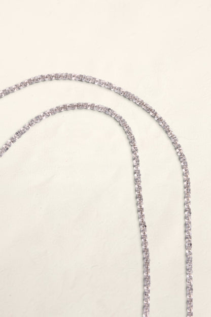 14K White Gold Twist Necklace
