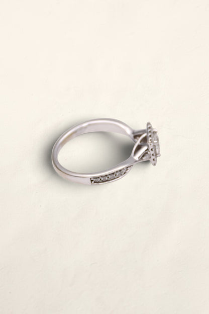 14K White Gold 'LEO' Diamond Ring