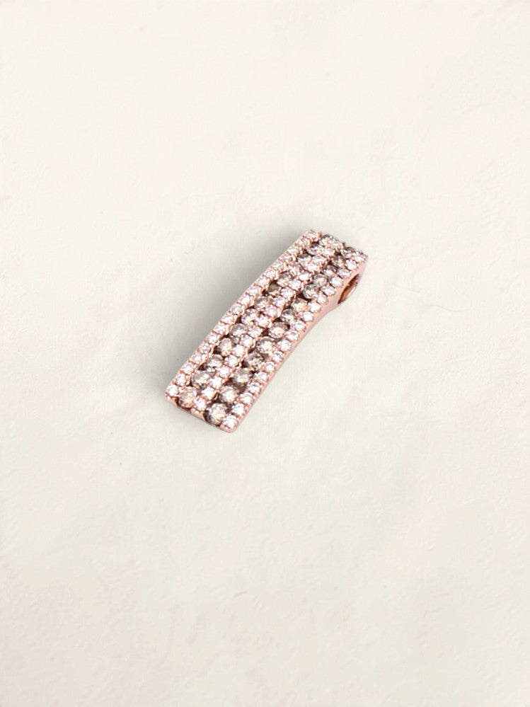 14k Rose Gold Diamond Pendant