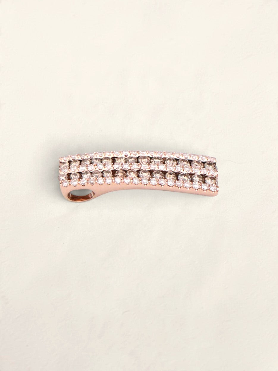 14k Rose Gold Diamond Pendant