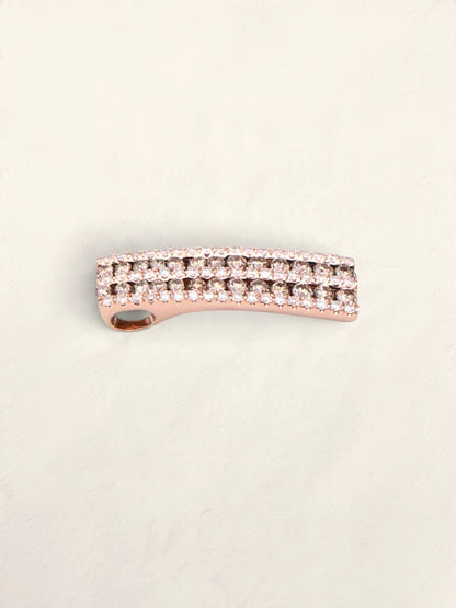 14k Rose Gold Diamond Pendant
