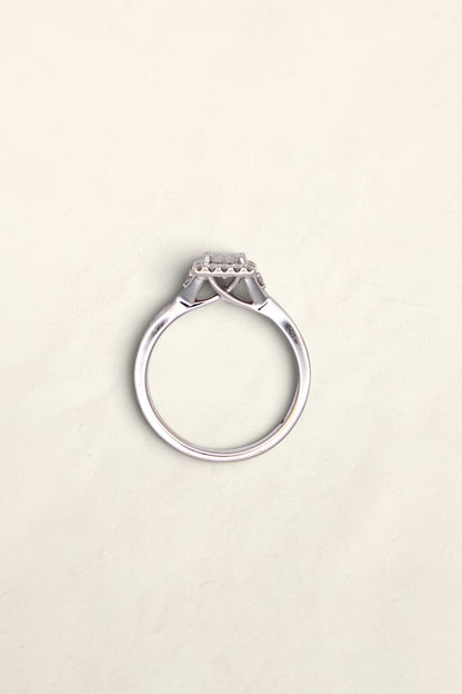 14K White Gold 'LEO' Diamond Ring