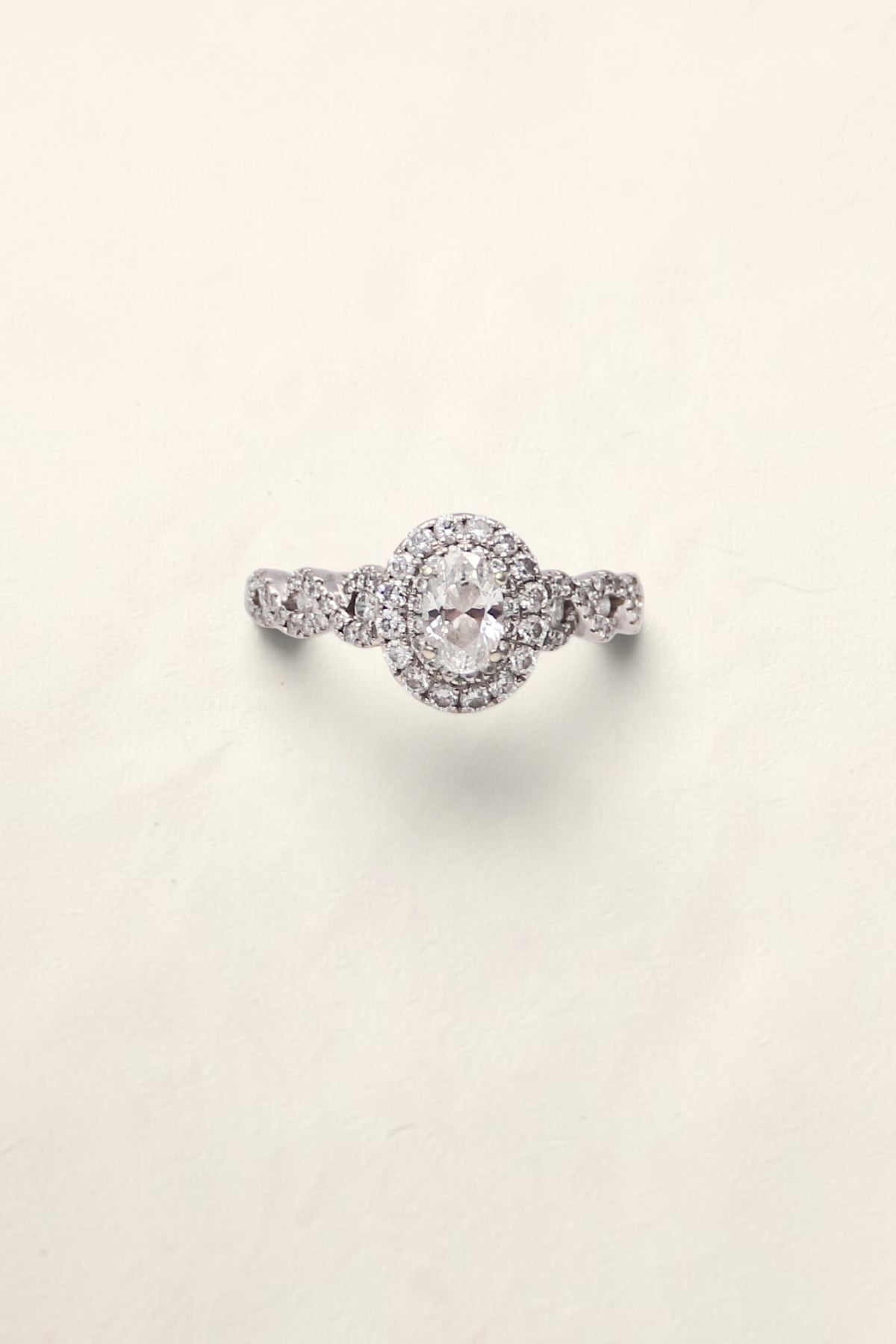 14K White Gold Neil Lane Diamond Engagement Ring