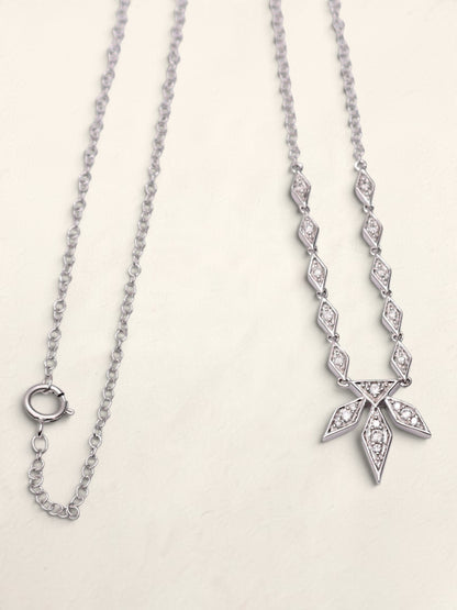 10k WG Disney Snowflake Necklace