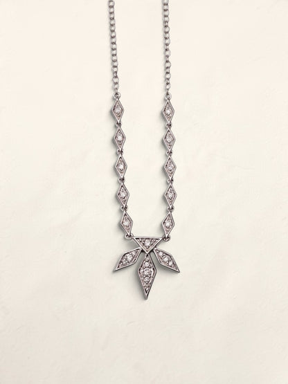 10k WG Disney Snowflake Necklace