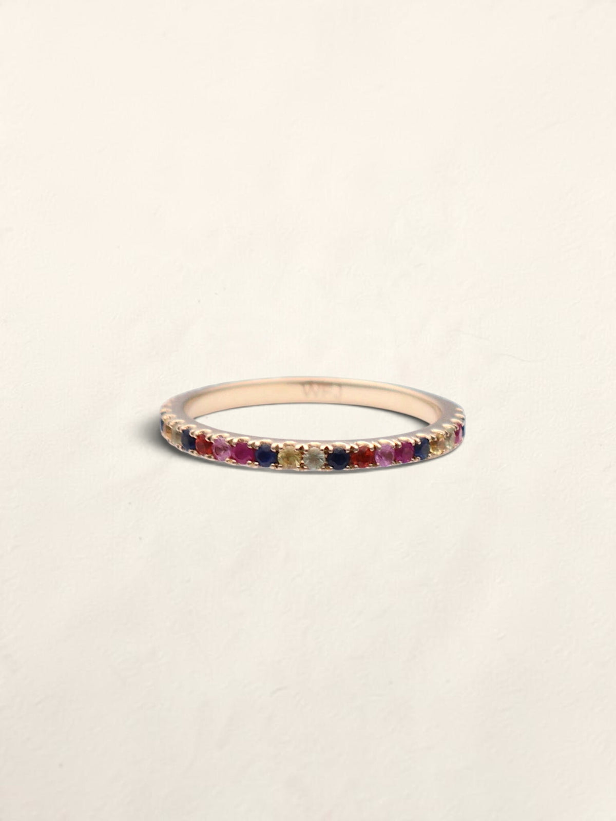 14k Multi-color Topaz Accent Band