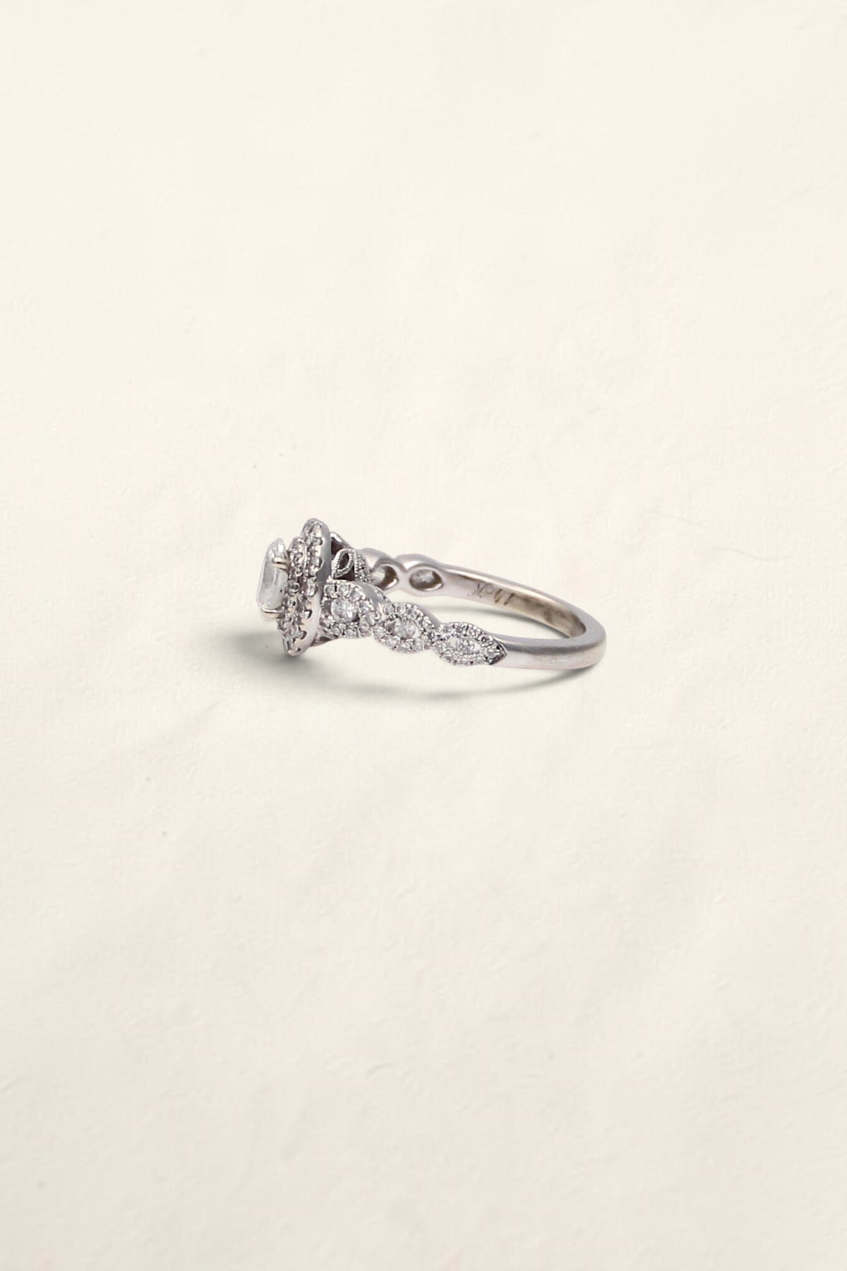 14K White Gold Neil Lane Diamond Engagement Ring