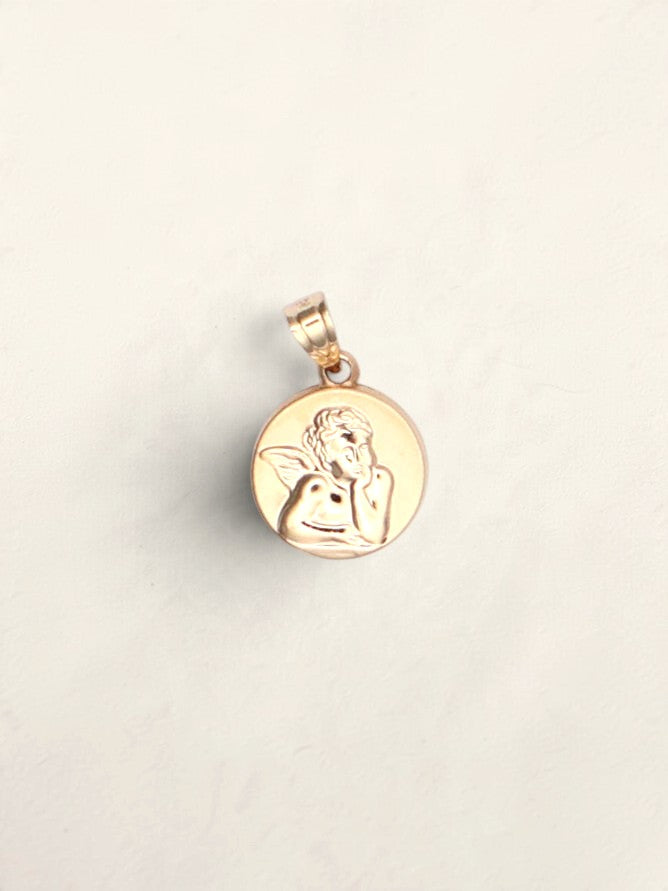 14k Guardian Angel Pendant