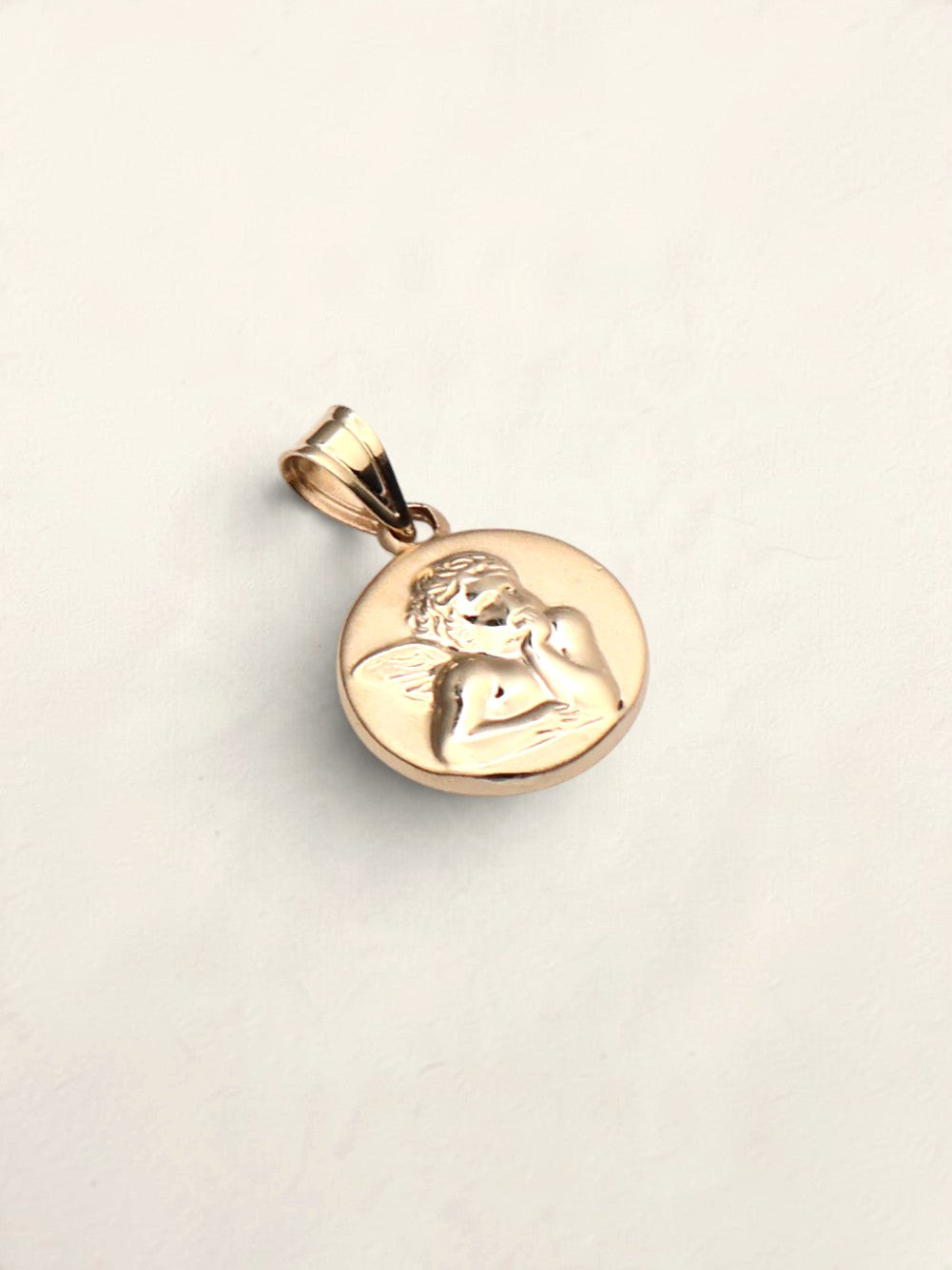 14k Guardian Angel Pendant