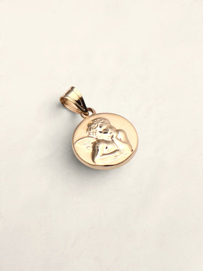 14k Guardian Angel Pendant