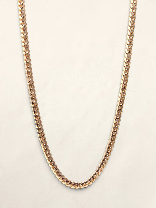 14K Yellow Gold Curb Necklace