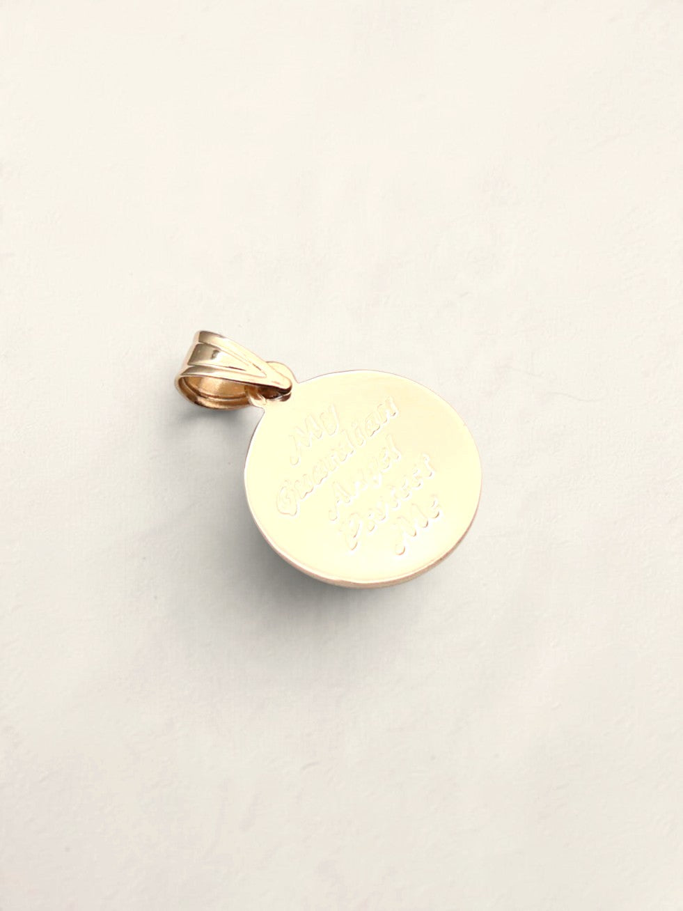 14k Guardian Angel Pendant
