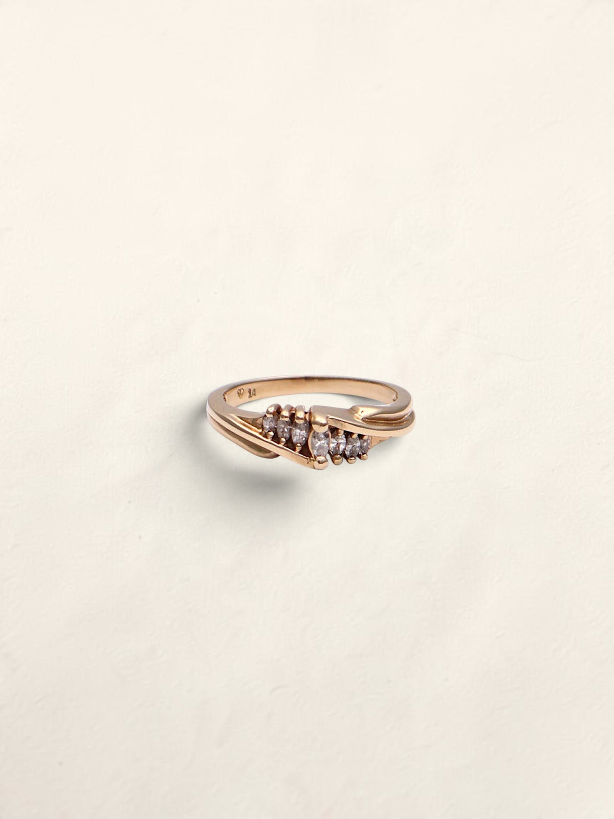 14k Marquise Diamond Ring