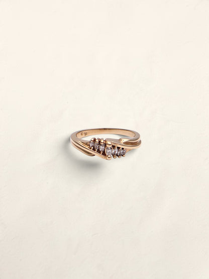 14k Marquise Diamond Ring