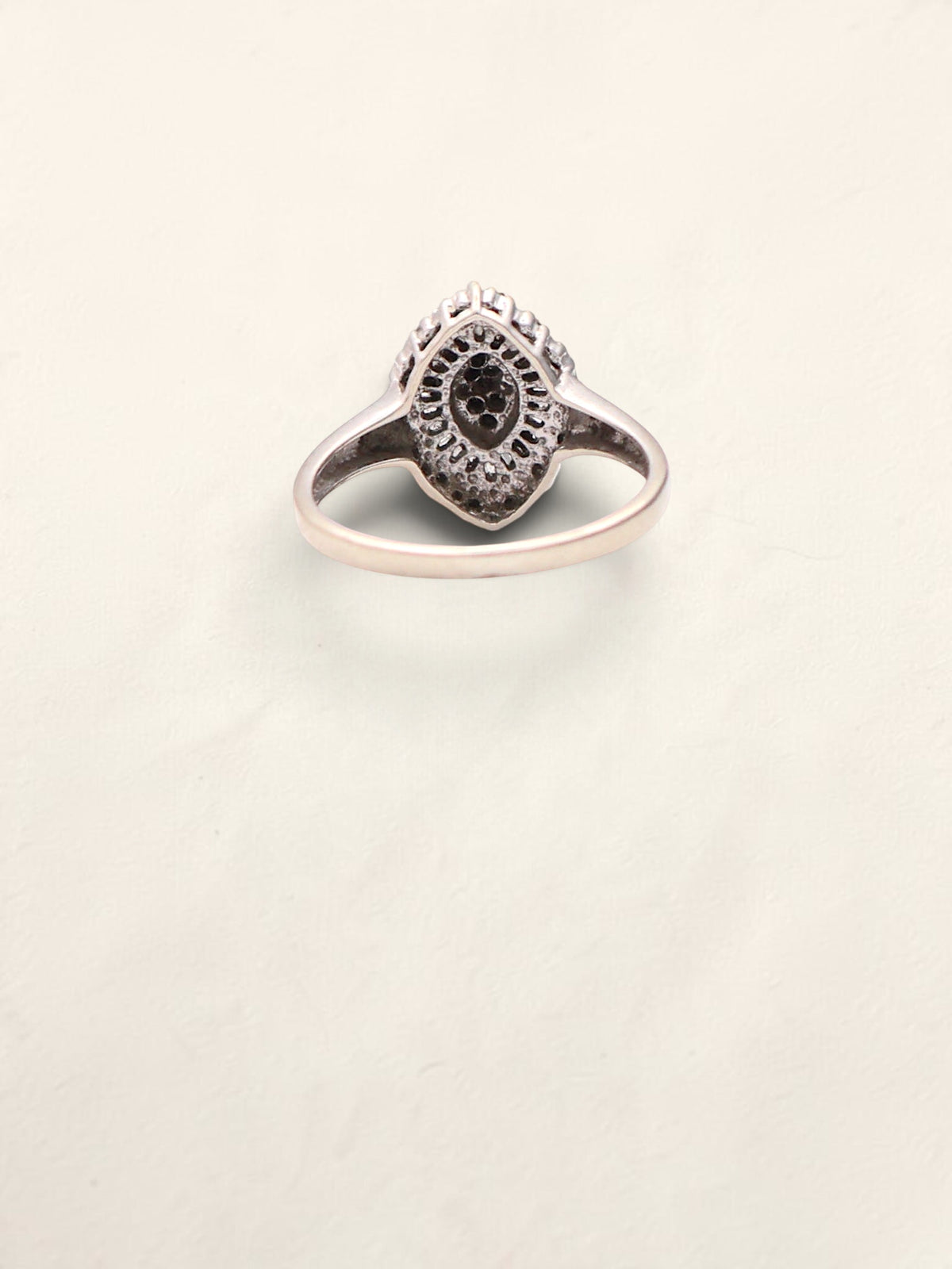 10k WG Marquise Cluster Ring