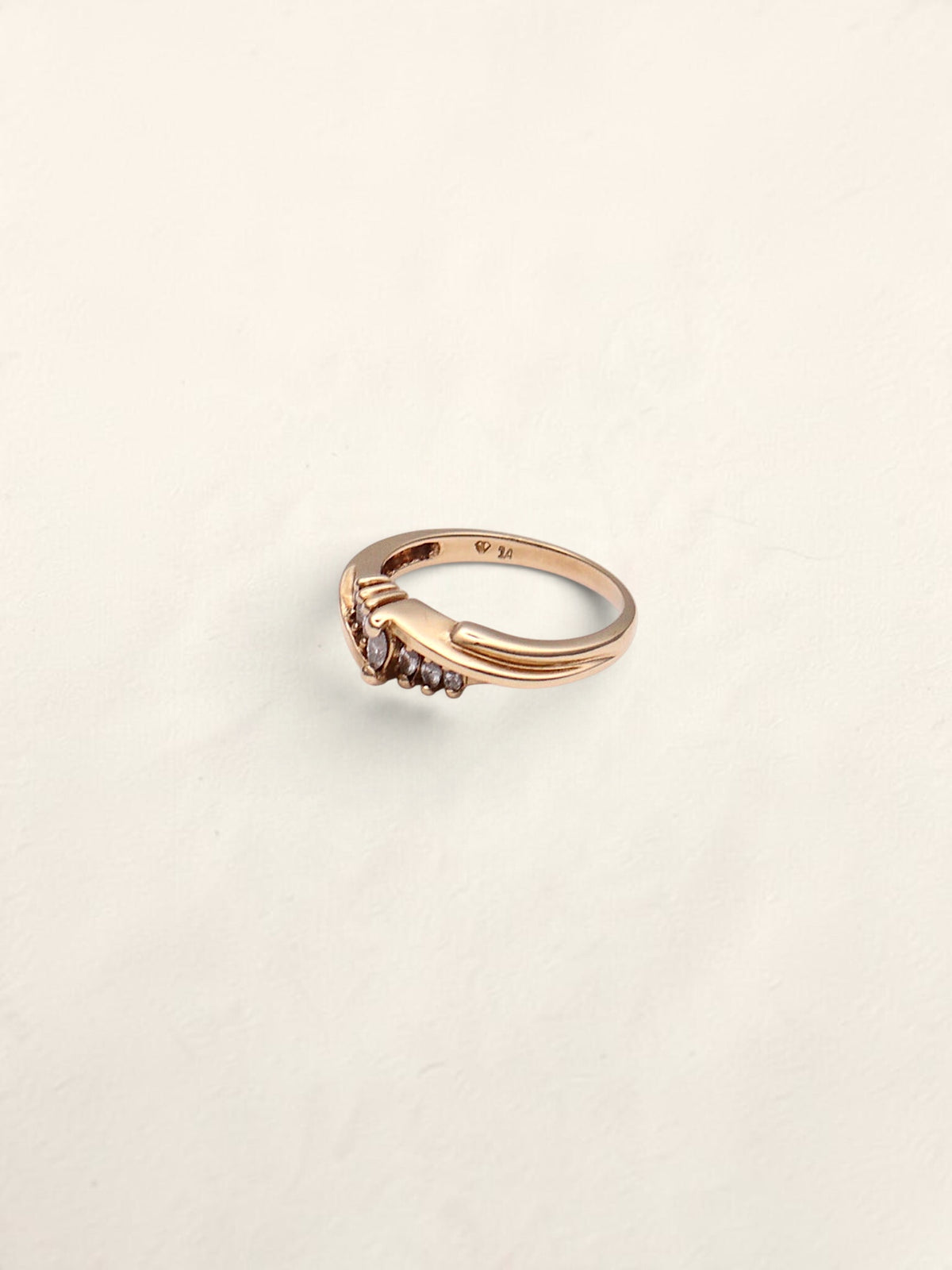 14k Marquise Diamond Ring