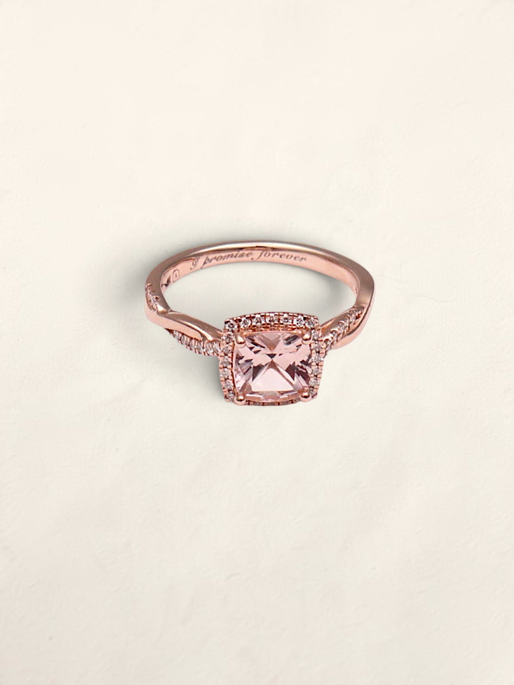 14k RG Cushion Ring