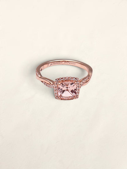14k RG Cushion Ring