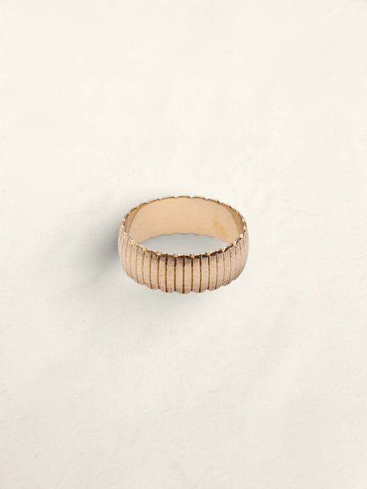 14k Textured Band Ring