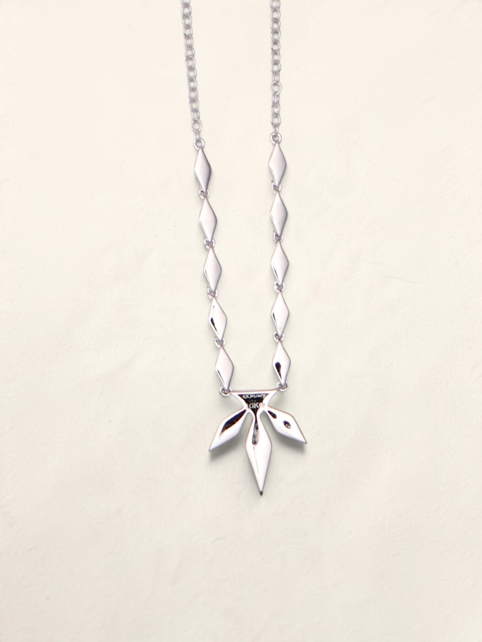 10k WG Disney Snowflake Necklace