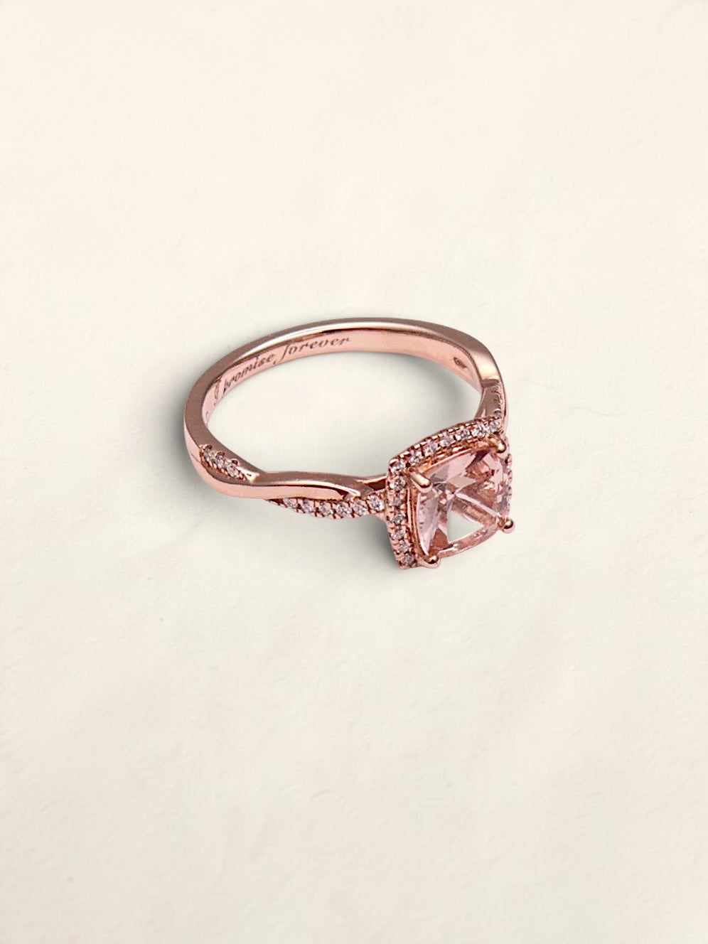 14k RG Cushion Ring