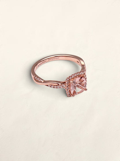 14k RG Cushion Ring