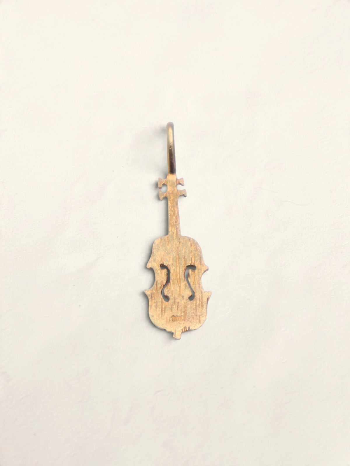 14k Gold Violin Pendant