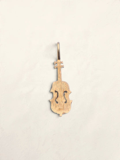 14k Gold Violin Pendant