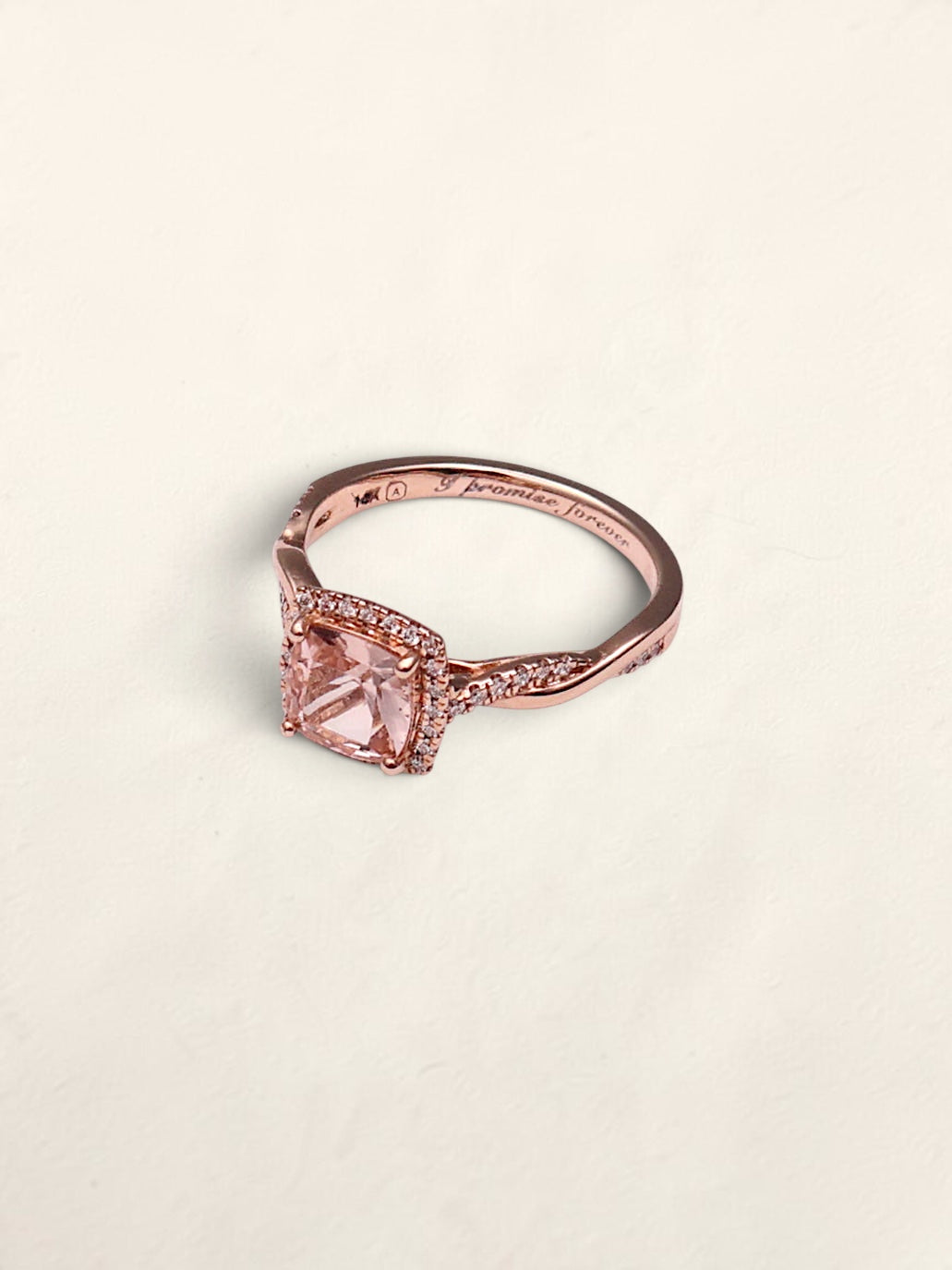 14k RG Cushion Ring