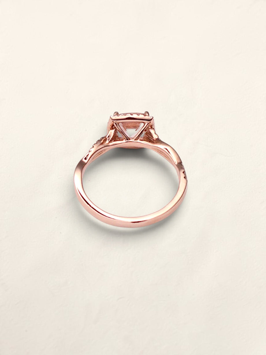 14k RG Cushion Ring