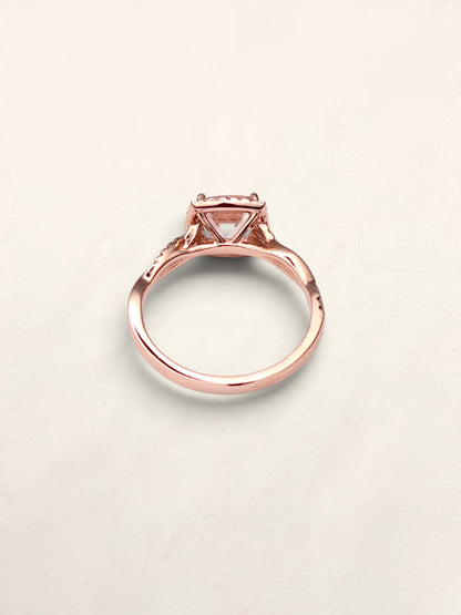 14k RG Cushion Ring
