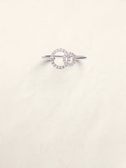 14k WG Diamond Circle Ring
