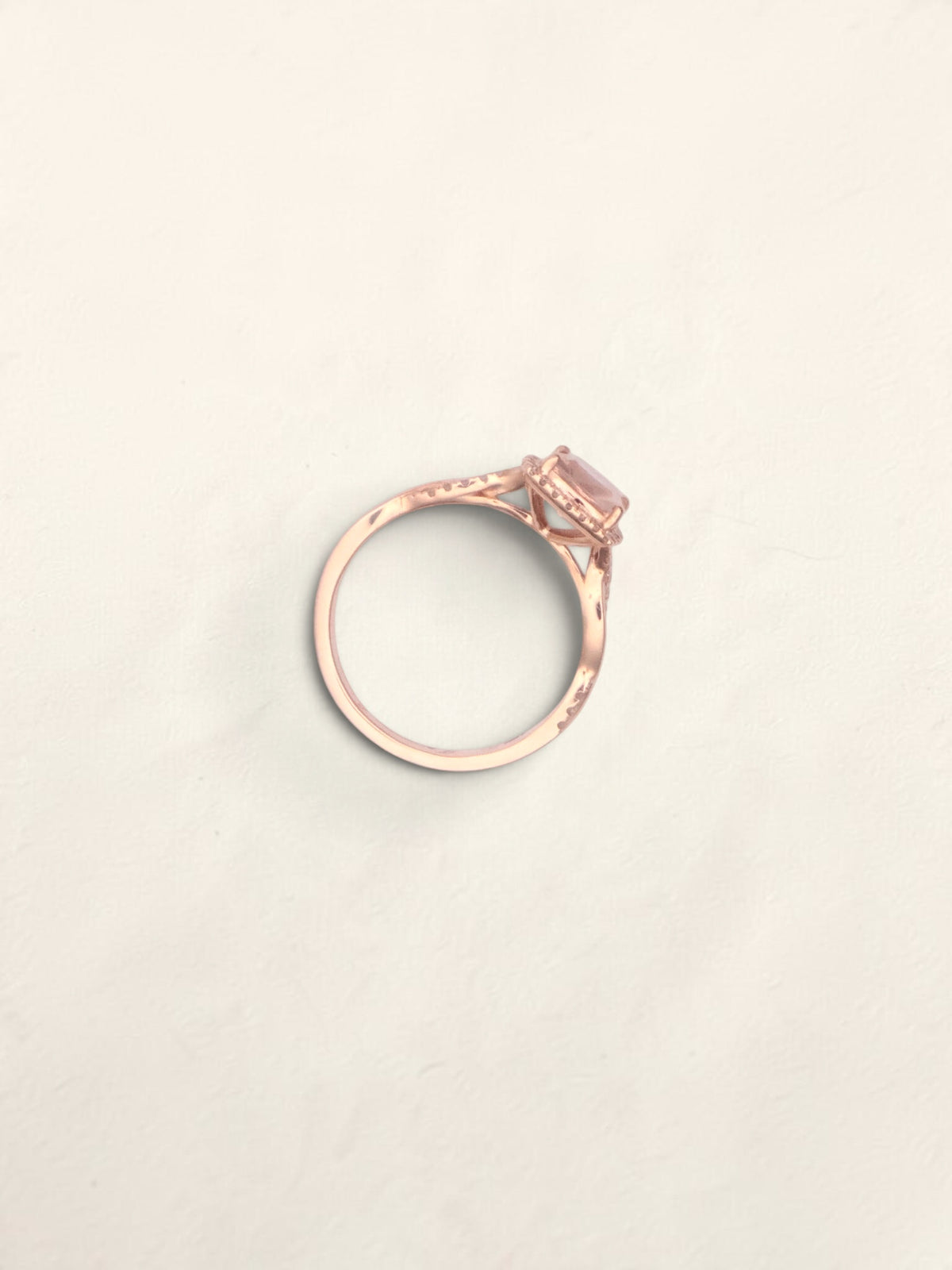 14k RG Cushion Ring