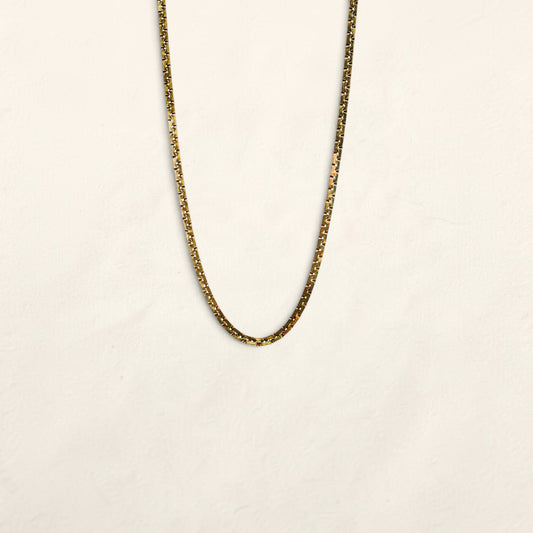 14K Yellow Gold Serpentine Style Necklace