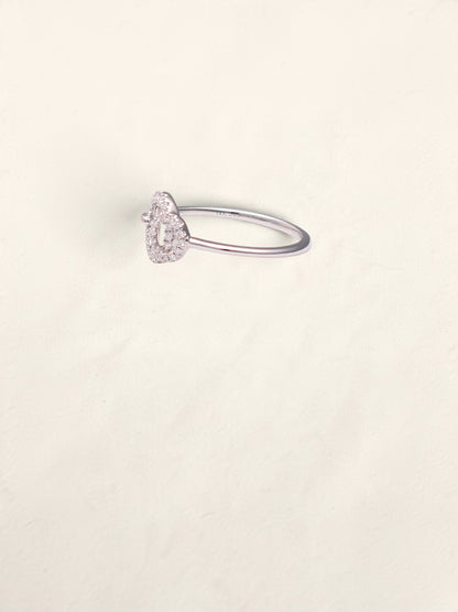 14k WG Diamond Circle Ring
