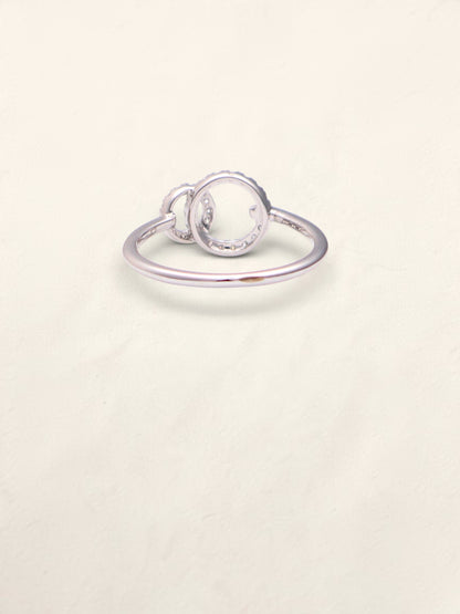 14k WG Diamond Circle Ring