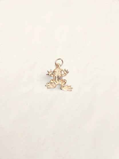 14k Frog Pendant