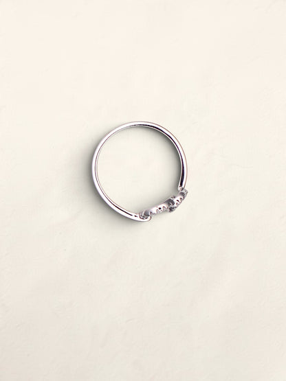 14k WG Diamond Circle Ring