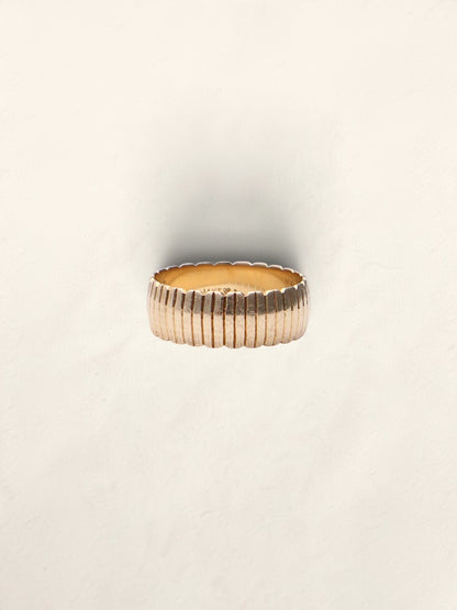 14k Textured Band Ring