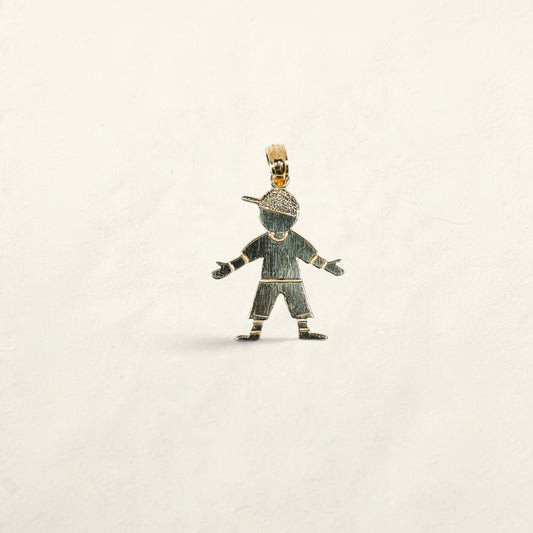 14K Boy Pendant