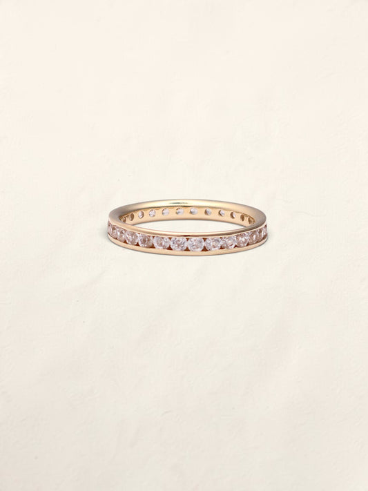 14k Gold CZ Band