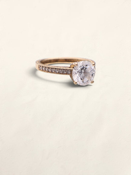 14k CZ Engagement Ring