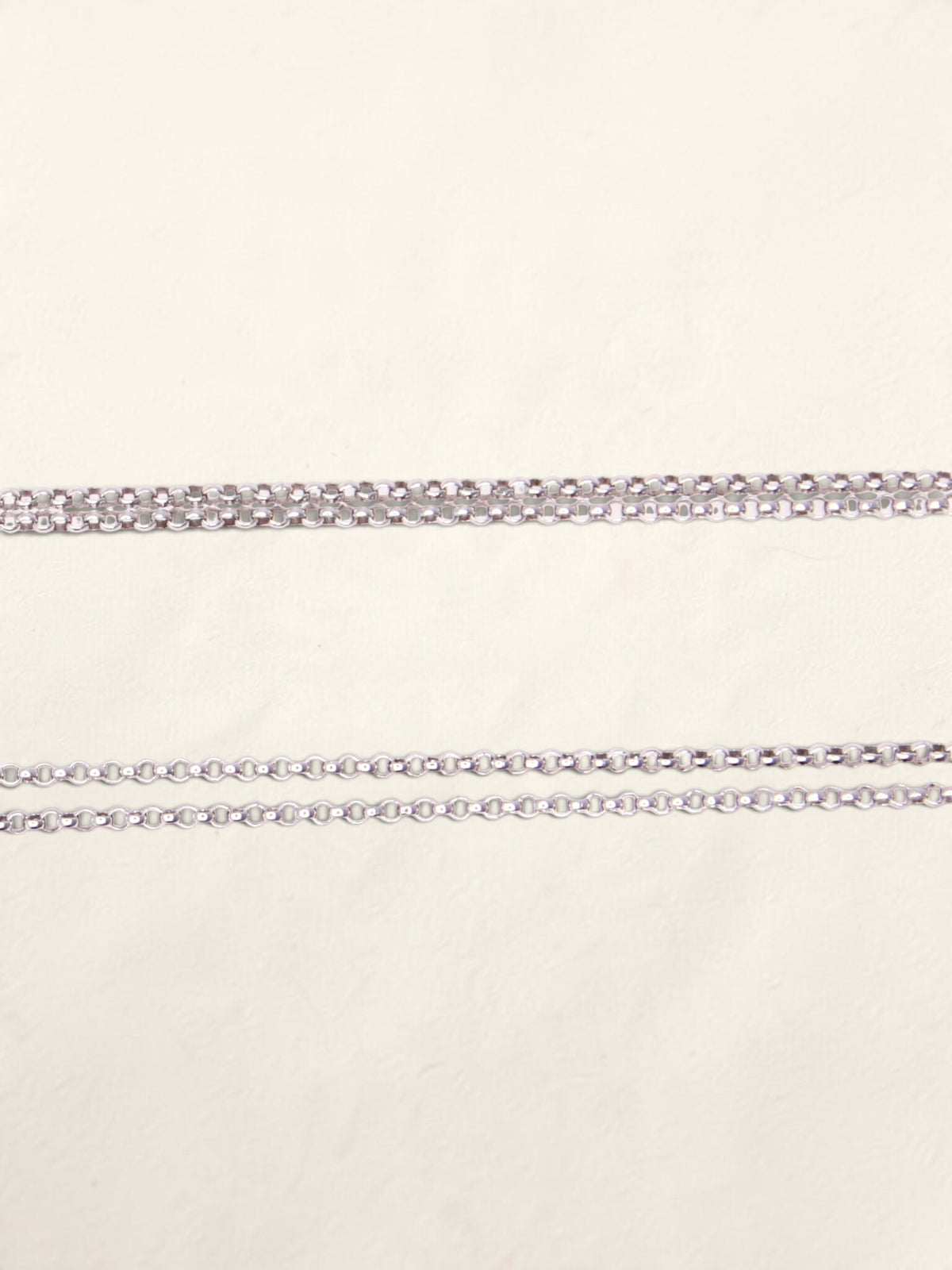14K Two Tone Double Link Diamond Heart Pendant Necklace