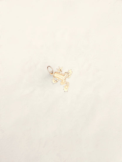 14k Frog Pendant