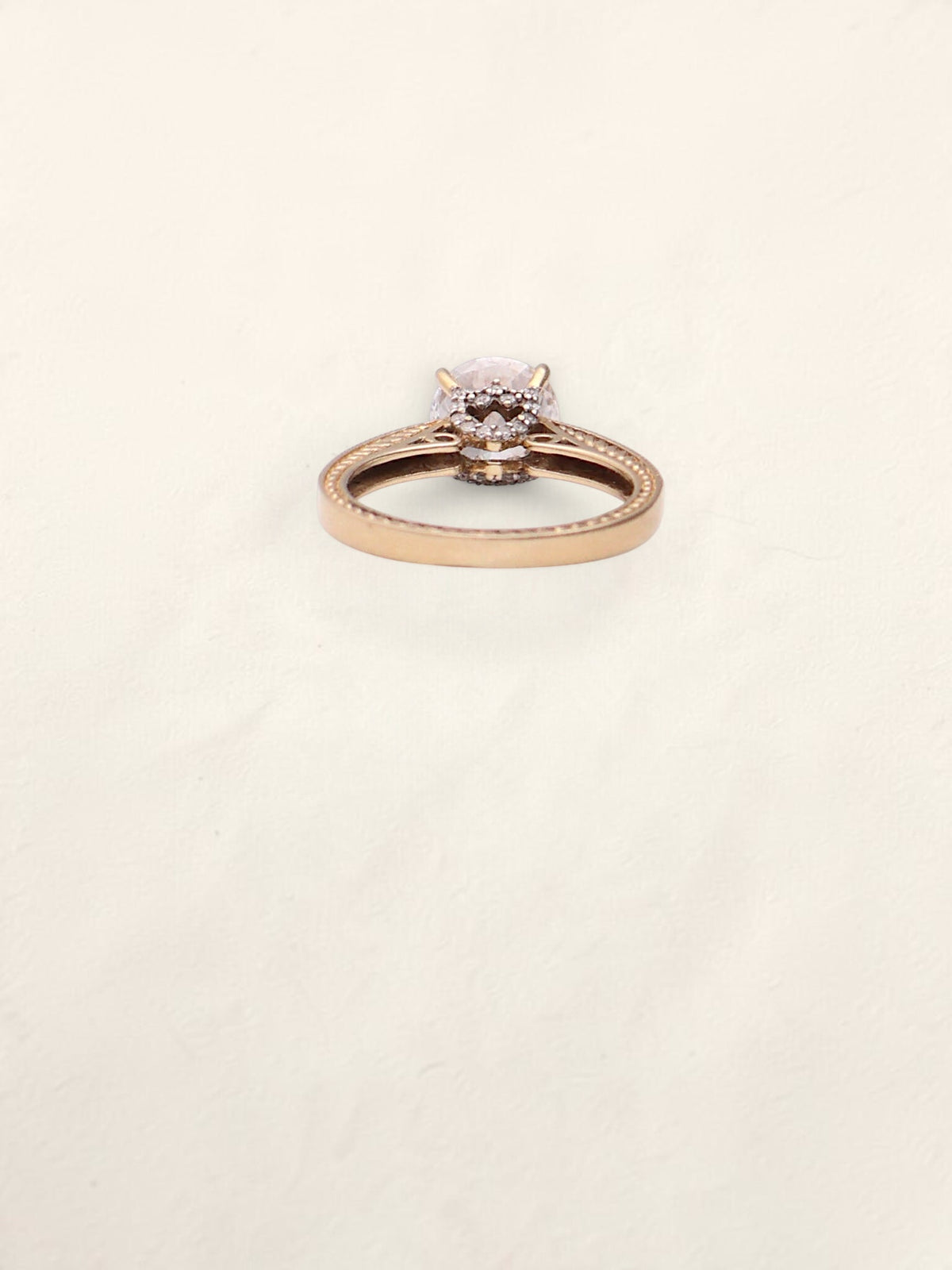 14k CZ Engagement Ring