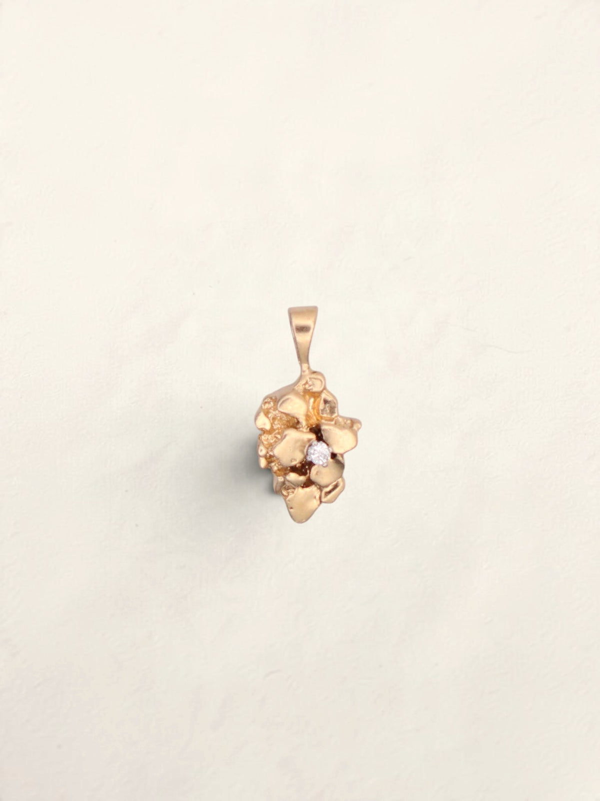 14k Gold Nugget Pendant