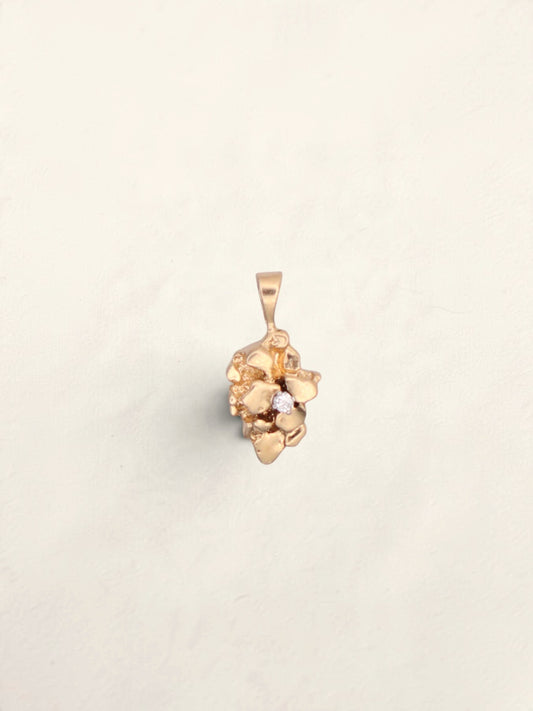 14k Gold Nugget Pendant