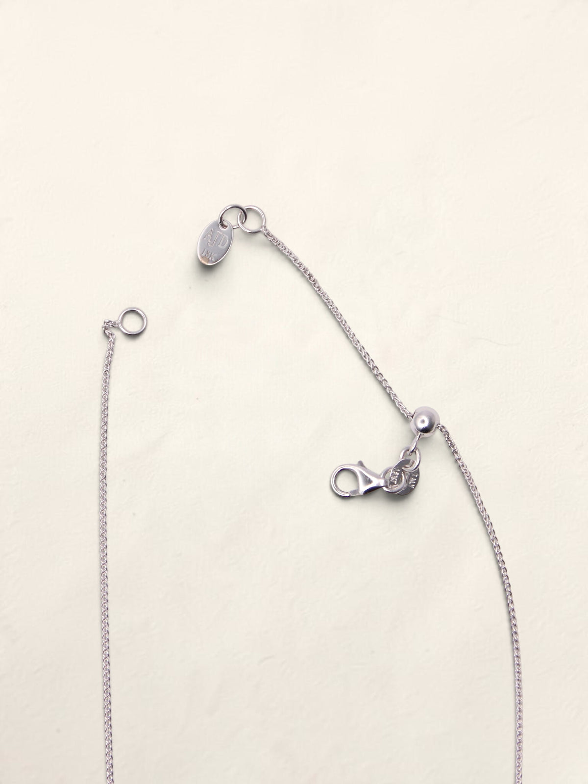18K White Gold Diamond Clover Pendant Necklace
