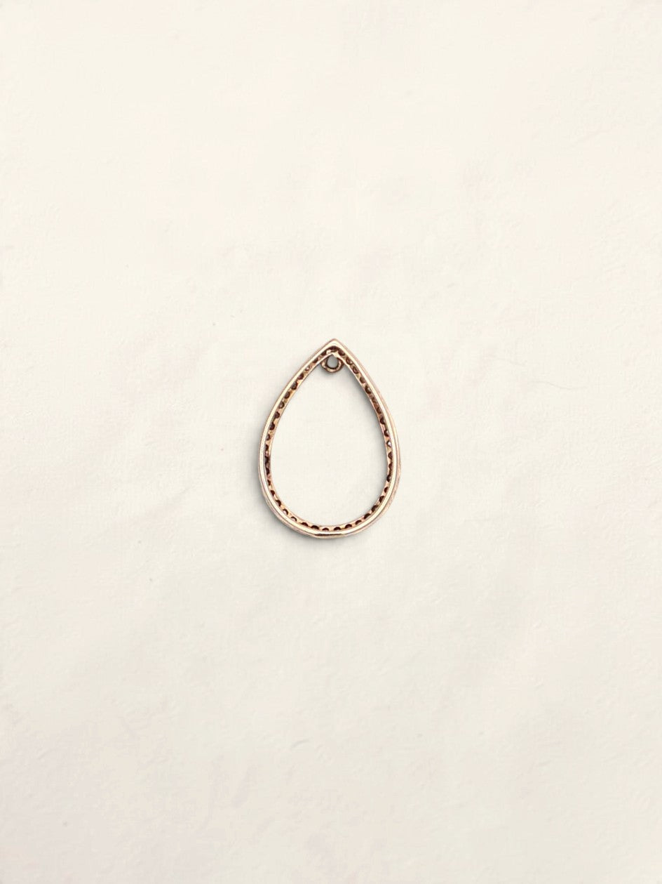 14k Diamond Pear Pendant